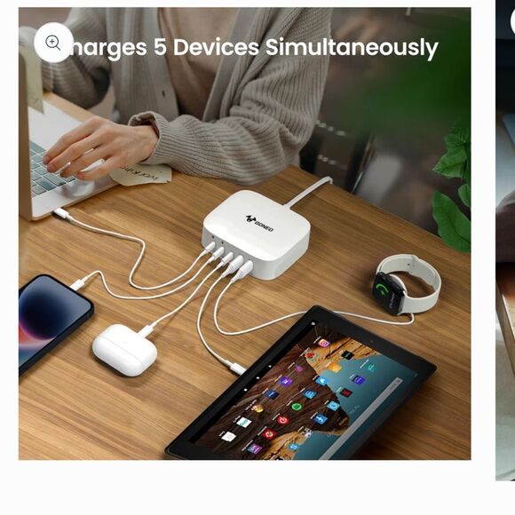 Goneo PD 67W 5-in-1 Surge Protector Charger Block - Picture 4 of 7